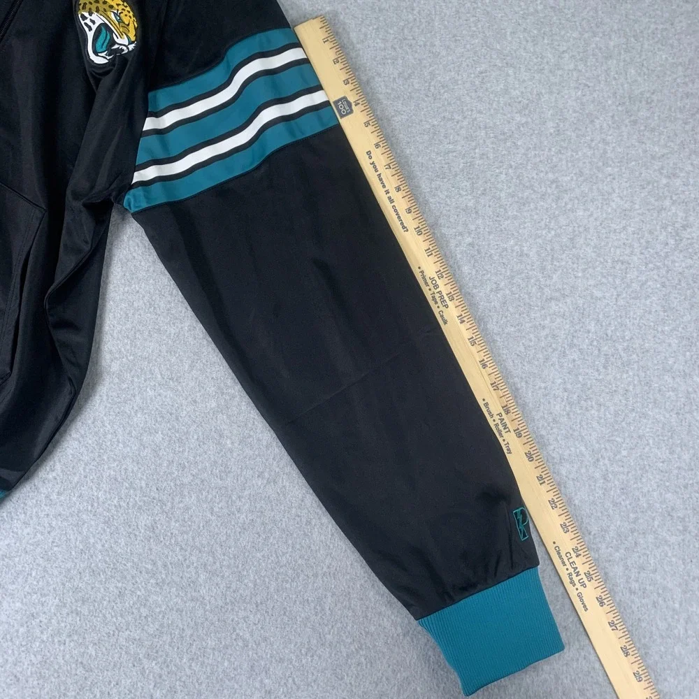 Pro Layer Jacksonville Jaguars Track Jacket Mens XL Black Helmet Hood NFL Zip